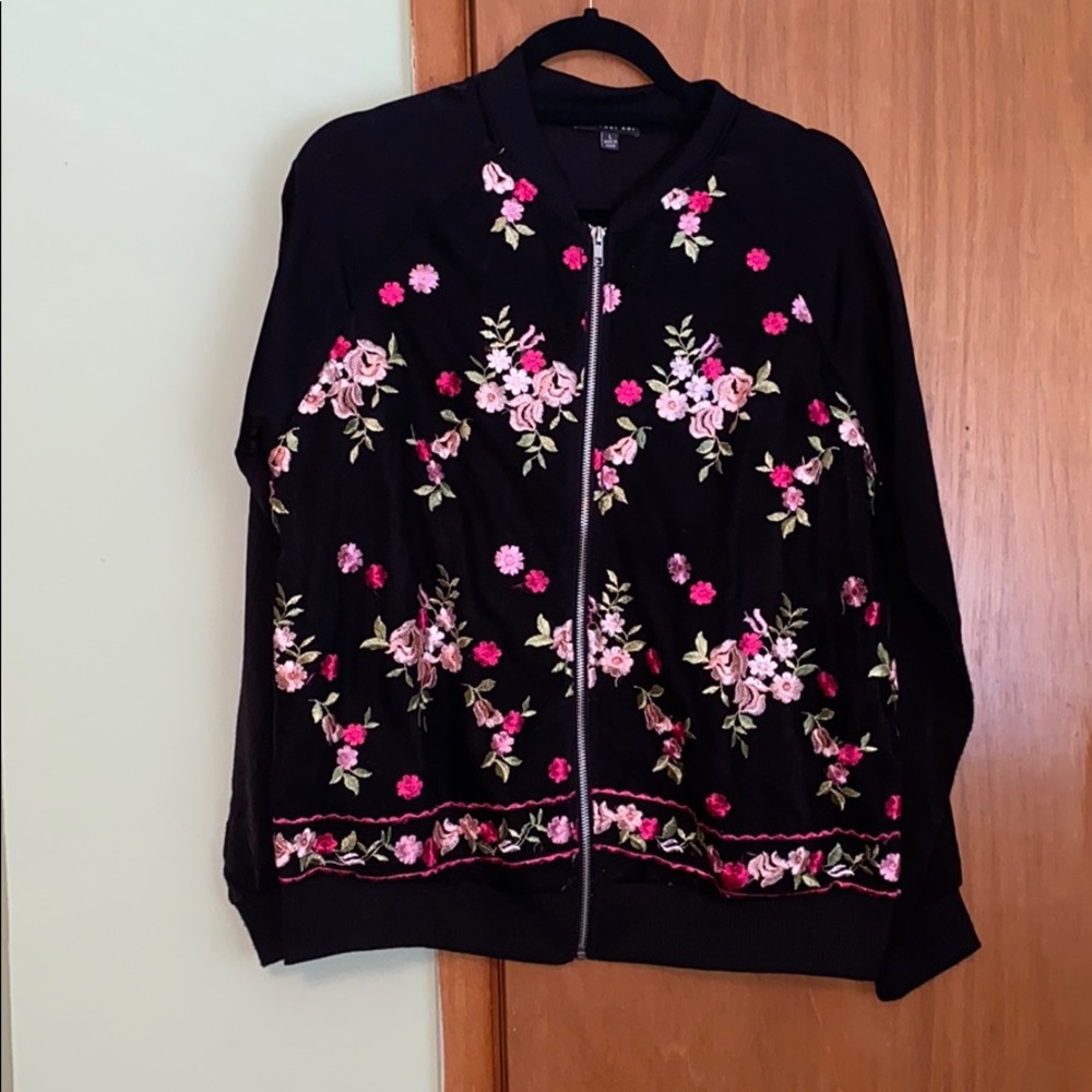 Floral bomber women’s size L